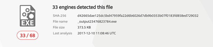 33 engines detected this file