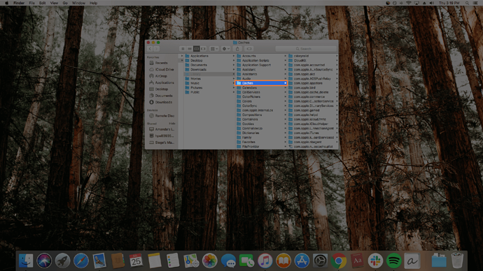 screenshot of deleting temporary files