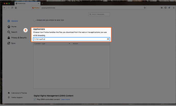 screenshot showing how to remove reimageplus from firefox
