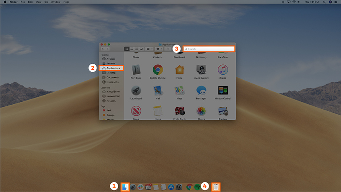 screenshot of removing reimageplus from mac