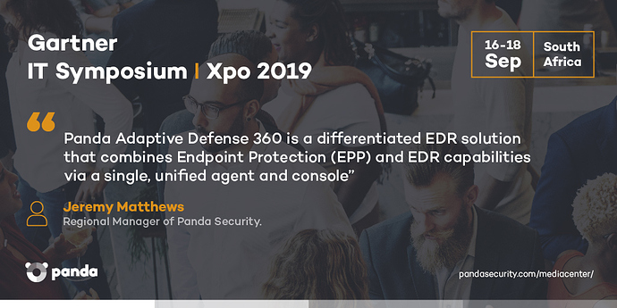 Panda Security presents EDR and beyond at Gartner IT Symposium/Xpo 2019