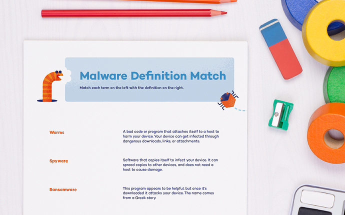 photo of a malware definition match