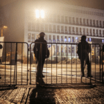 peace officers maintaining control of security