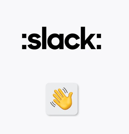 Proposed Slack logo based on Apple's hand-wave emoji
