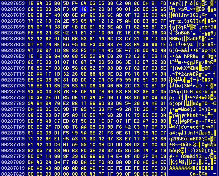 Figure 27. Encrypted data