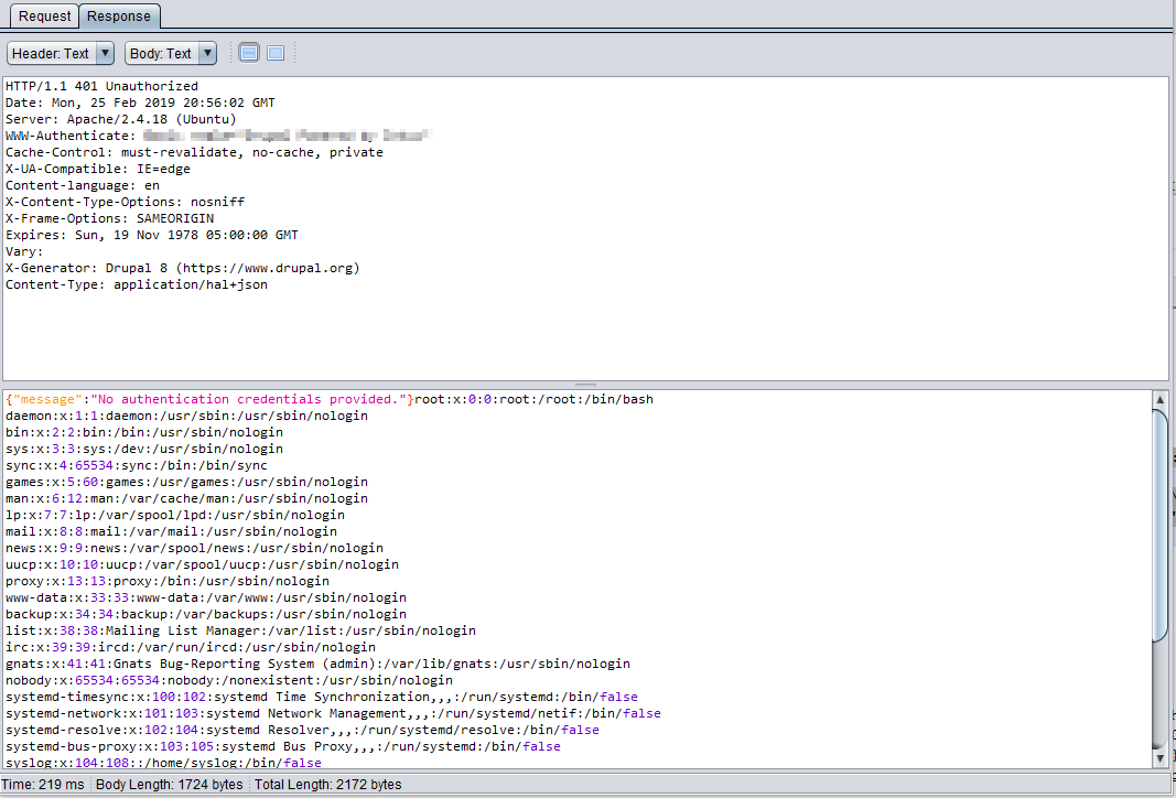 Figure 2. Successful remote code execution