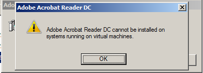 Figure 7. A supposed Adobe Acrobat Reader DC pop-up window